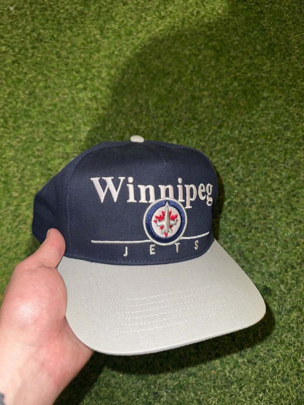 Winnipeg Jets Hat Snapback Blue Grey
